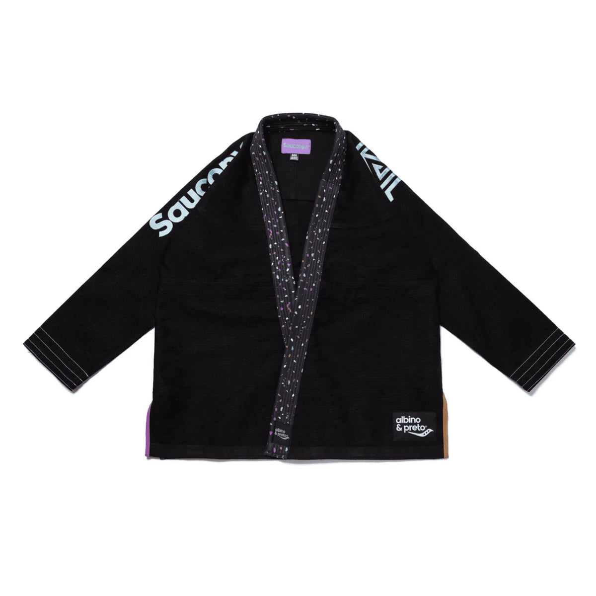 BJJ Gi A&P x Saucony Black Pearl Weave Jiu Jitsu Kimono 450 GSM
