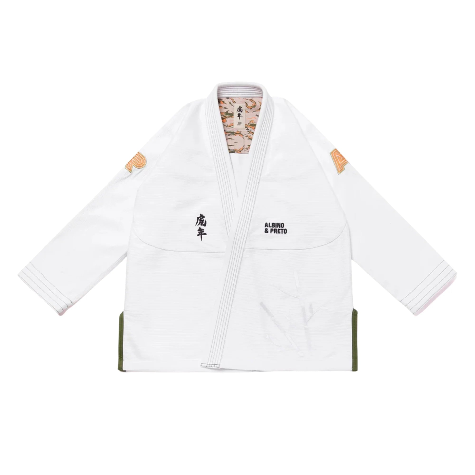 Albino & Preto Batch 110 Year of the Tiger White BJJ Gi product image 2