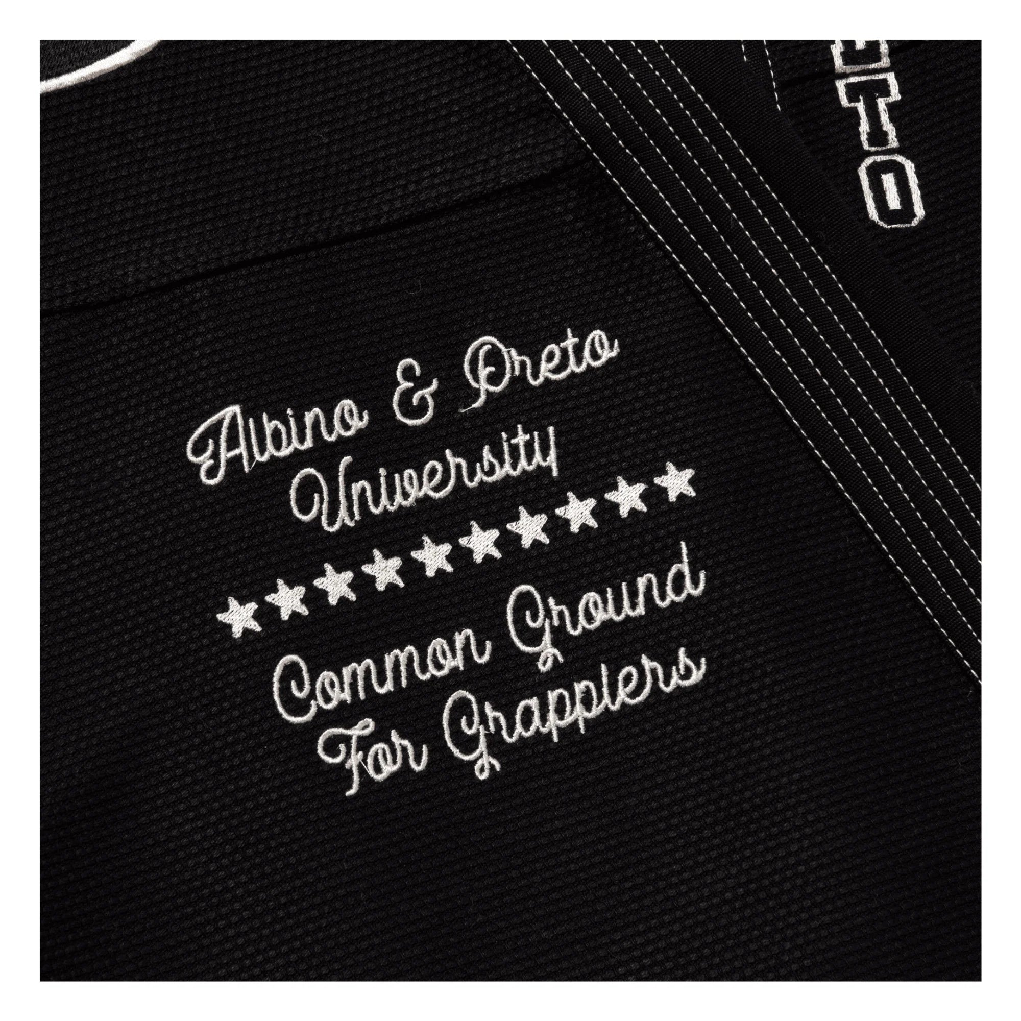 Albino & Preto Batch 102 University Black BJJ Gi 10